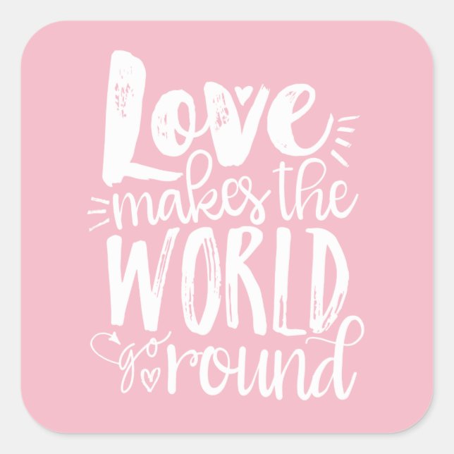 L'amour fait le monde aller rond Stickers (Devant)