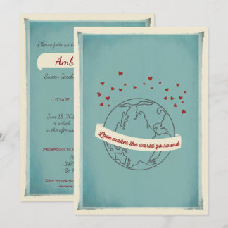 L'amour fait tourner le monde vers la Faire-part d