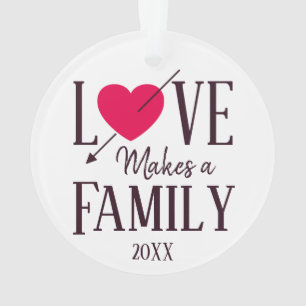 L'amour fait une famille - cadeau d'adoption