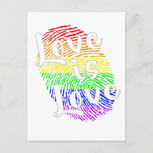 L'Amour | LGBTQ+ Pride carte postale (Devant)