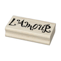 L'Amour (Liebe) Französische Retro Rubber Art Brie