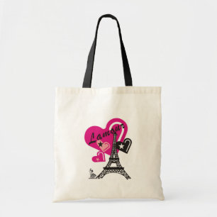 Lamour Liebe in Paris-Tasche Tragetasche