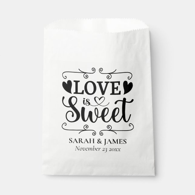 L'amour mariage est Coeurs doux Favoriser les Sacs (Devant)