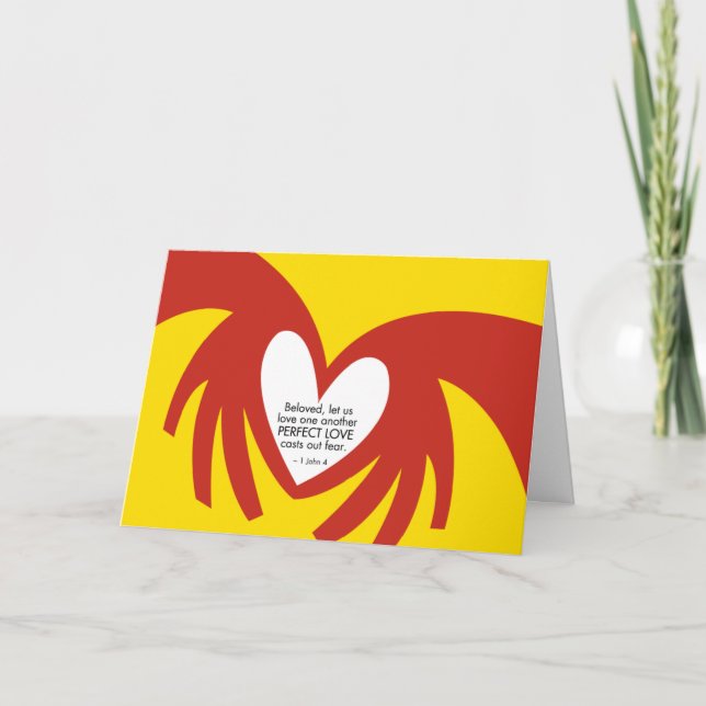 L'amour moule la crainte - carte de remerciements (Devant)