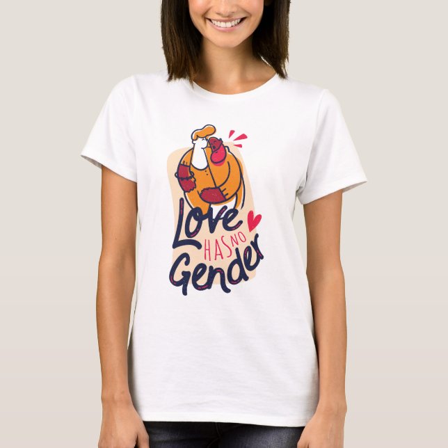 L'amour n'a pas de T-shirt genre (Devant)