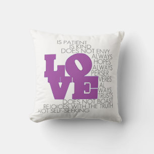L'amour n'échoue jamais Coussin