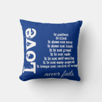 L'amour n'échoue jamais Coussin