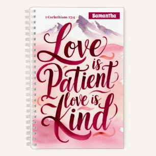 L'amour personnalisé est Patient Christian Journal