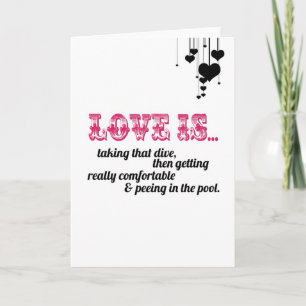 L'amour prend la carte de plongée