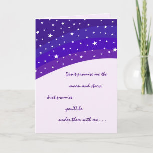 L'amour promet la carte de voeux d'anniversaire