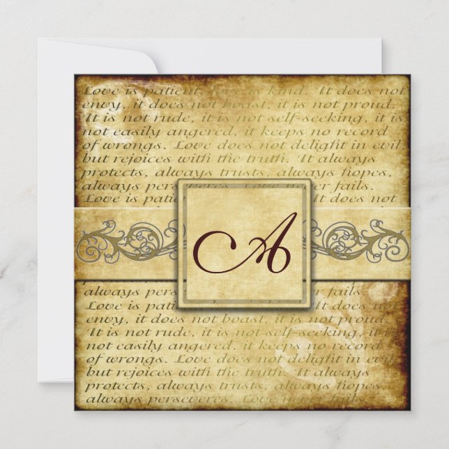 L'amour rustique est une invitation au mariage vin (Devant)