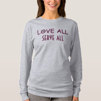 L'amour tout d'OM de YOGA servent le T-shirt de