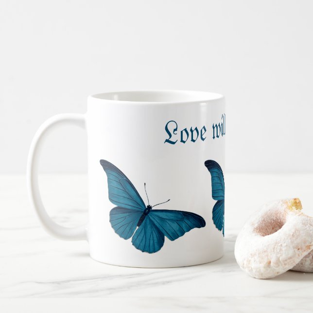 L'amour trouvera un moyen de café tasse (Avec donut)