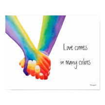 L'amour vient dans plusieurs couleurs Poster