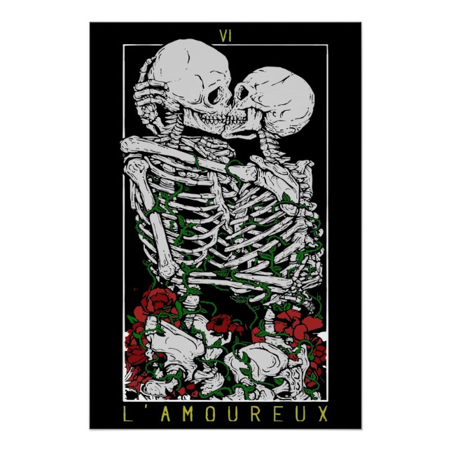 L'Amoureux - Tarot-Karte Poster (Vorderseite)