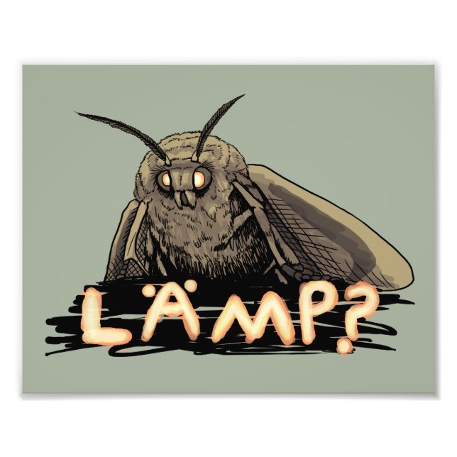 Lamp? Moth Meme Fotodruck (Vorne)