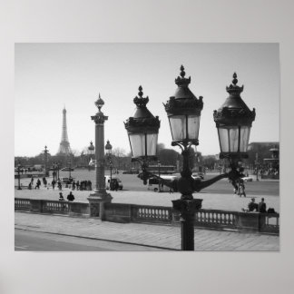 Lamp Post & Eiffel Poster