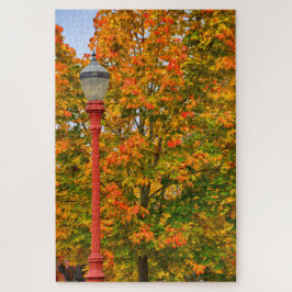 Lampadaire d'automne Puzzle personnalisé