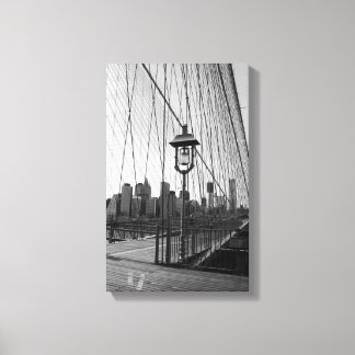 Lampe Brooklyn Bridge en B&W sur toile