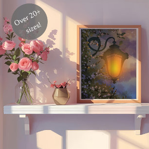 Lampe crépusculaire enchantée Poster mural