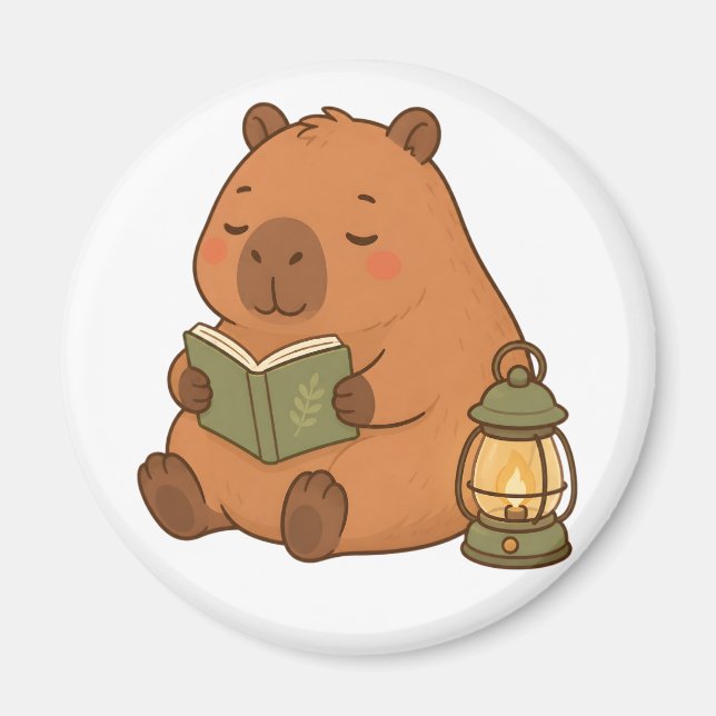 Lampe de lecture capybara mignonne aimant pour réf (Devant)