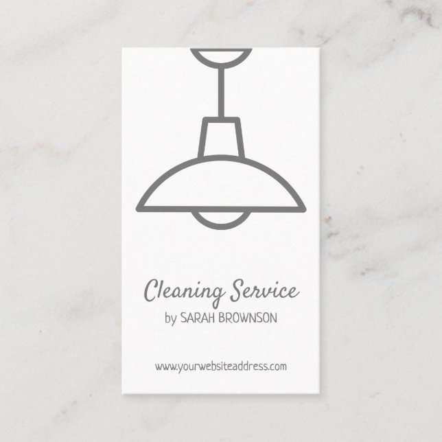 Lampe für Inneneinrichtung Visitenkarte (Vorderseite)