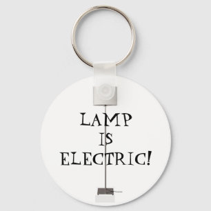 Lampe ist elektrisch! schlüsselanhänger