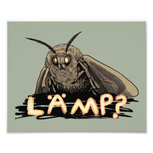 Lampe? Motte Meme Fotodruck