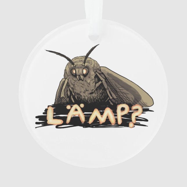 Lampe? Motte Meme Ornament (Rückseite)
