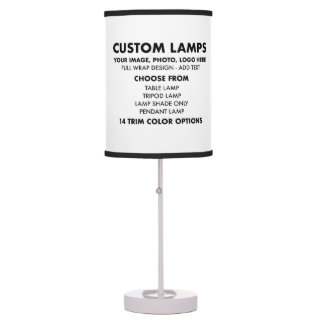 Lampe personnalisée POLYESTER Shade TABLE