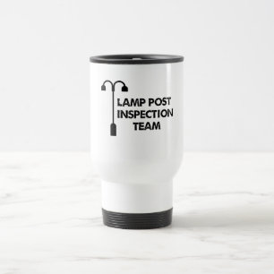 Lampen-Posten-Inspektionsteam Reisebecher