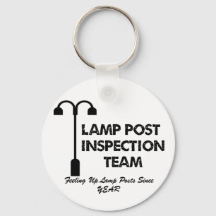 Lampen-Posten-Inspektionsteam Schlüsselanhänger