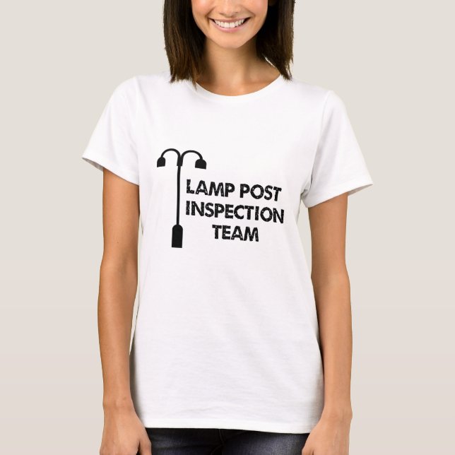 Lampen-Posten-Inspektionsteam T-Shirt (Vorderseite)