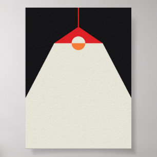 Lampenanzeige - Moody-Minimalistische Mauer Poster