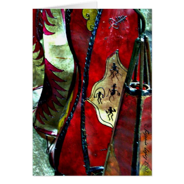 Lampes en cuir marocaines (Devant)