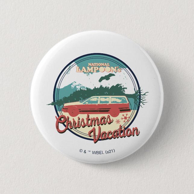 Lampoons Weihnachtsurlaub-Abzeichen Button (Vorderseite)