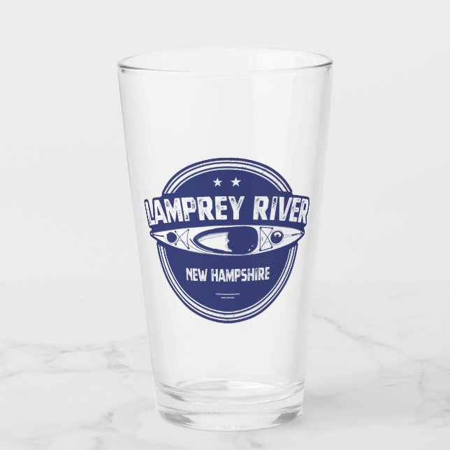 Lamprey River New Hampshire Kayaking Glas (Vorderseite)