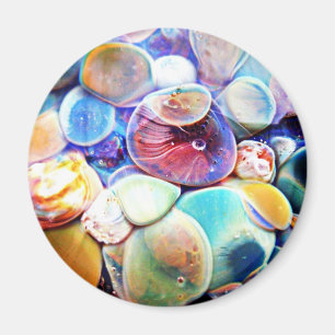 Lampwork abstrakter Unterwassersteinglasmagnet Magnet