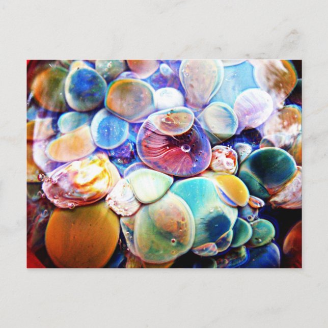 Lampwork Boro Glas Unterwasser-Wasserkarte Postkarte (Vorderseite)