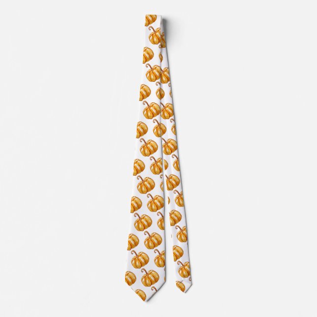 Lamtern, Gelber Pumpkin Neck Tie Krawatte (Vorderseite)