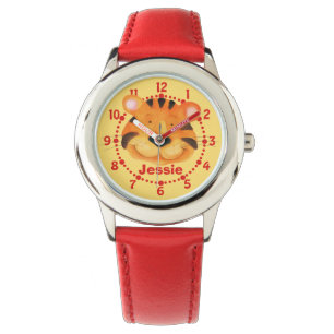 L'amusement badine la montre-bracelet d'art de