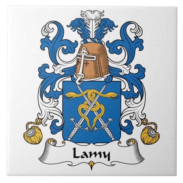 Lamy Familienwappen Fliese (Vorderseite)
