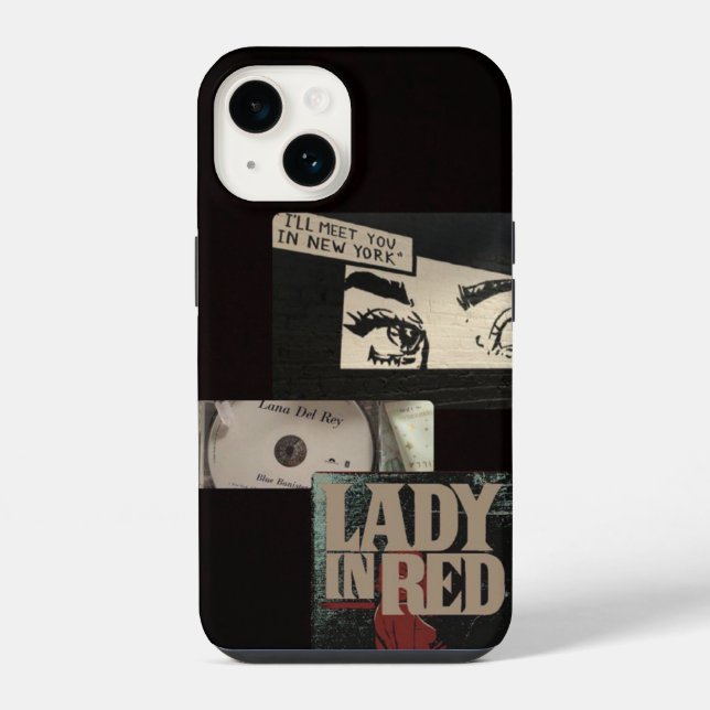 Lana Del Rey "Lady in Red" Telefoncase iPhone 14 Hülle (Rückseite)