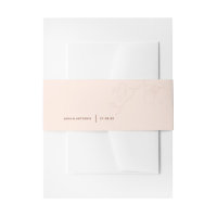 LANA Modern Latté Orchid Einladung Bauchband