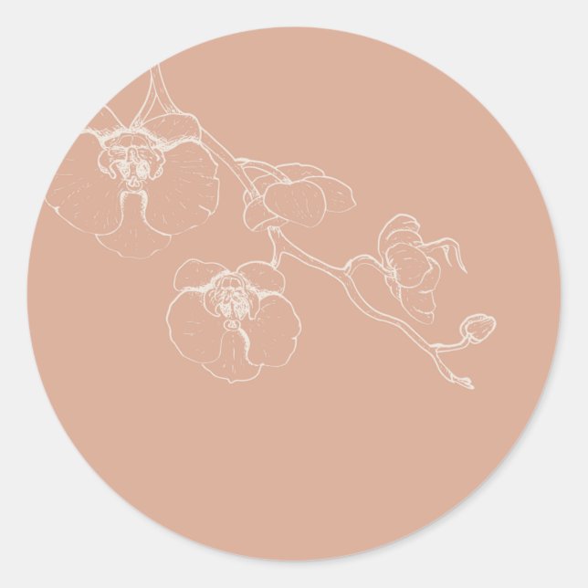 LANA Modern Latté Orchid Umschlag Aufkleber (Vorderseite)