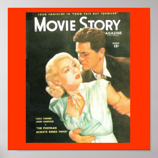 Lana Turner Print in den 1940er Jahren Poster