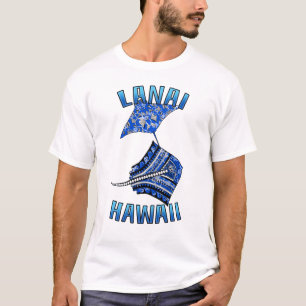 Lanai Hawaii Vacation Tribal Stingray T-Shirt