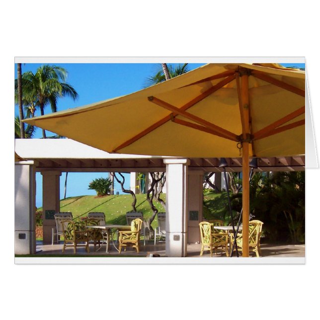 Lanai Sonnenschirm, Manele Bay, Hawaii (Vorderseite (Horizontal))