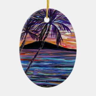 Lanai Sonnenuntergang Keramik Ornament