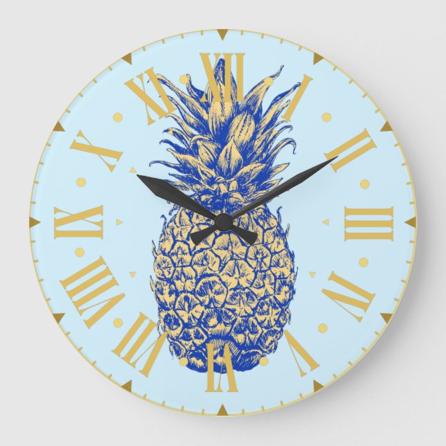 L'ananas à la broche - Horloge (Recto)